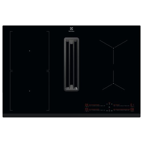 Table induction aspirante ELECTROLUX TABINDU KCC83443 78 cm vue de face
