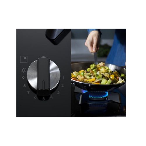 Table De Cuisson Mixte 59cm 2 foyer Gaz + 2 foyer induction Noir - Kdi641723k