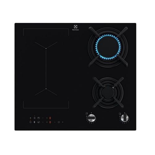 Table De Cuisson Mixte 59cm 2 foyer Gaz + 2 foyer induction Noir - Kdi641723k