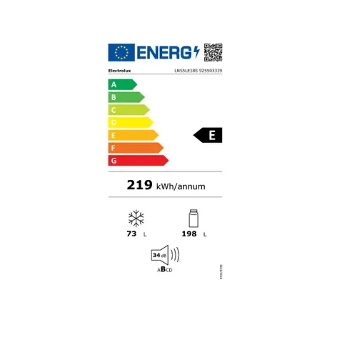 Réfrigérateur congélateur encastrable à Glissière 271l Blanc - Lns5le18s