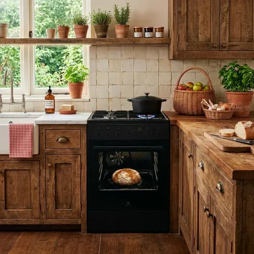 Cuisinière mixte ELECTROLUX LKM624255K 4 foyers Noir