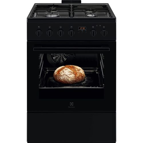 Cuisinière mixte ELECTROLUX LKM624255K 4 foyers Noir