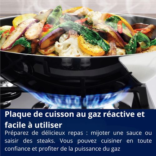 Cuisinière mixte ELECTROLUX LKM624255K 4 foyers Noir