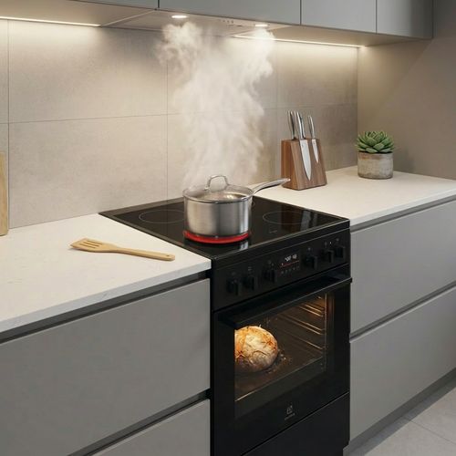 Cuisinière vitrocéramique ELECTROLUX EKR648923K 4 foyers Noir