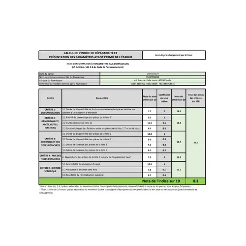 Lave-linge Top 6 kg 1300 trs/mn - Ew6t3365bcz