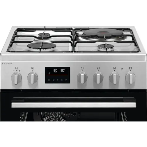 Cuisinière mixte ELECTROLUX EKM668989X 4 foyers Inox vue détaillée