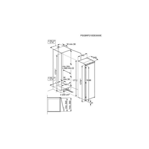 Congélateur Armoire Encastrable 212l - Kun7ne18s