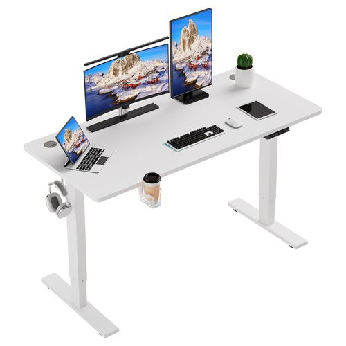 Bureau Assis Debout 140x70cm,fonction Mémoire Et Anti-collision,port USB Et Type C,70-119cm