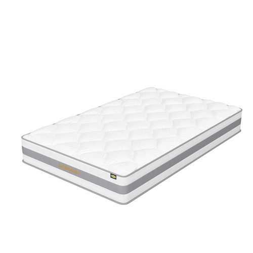 Matelas à Ressorts 140x200cm, 25cm Épaisseur, Matelas 7 Zones