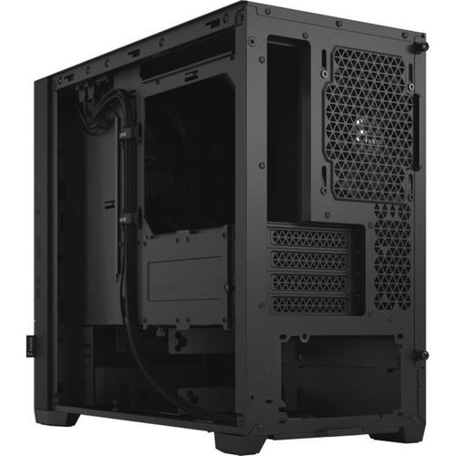 Boîtier Mini Tour Micro-atx Silencieux Noir Avec 3 Ventilateurs Et USB-c