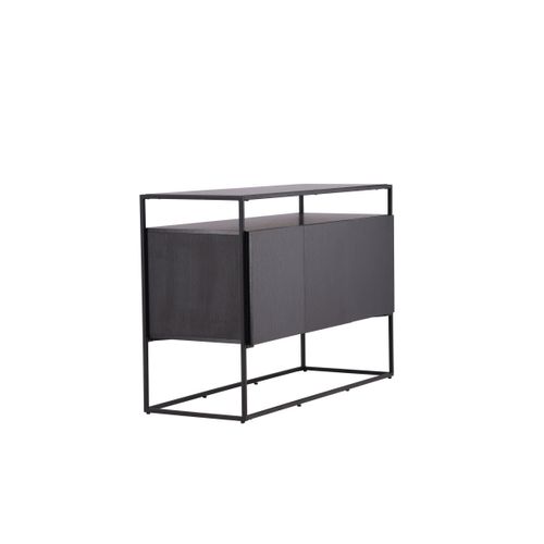 Buffet 3 Portes En Teck "kingsport" 120cm Noir
