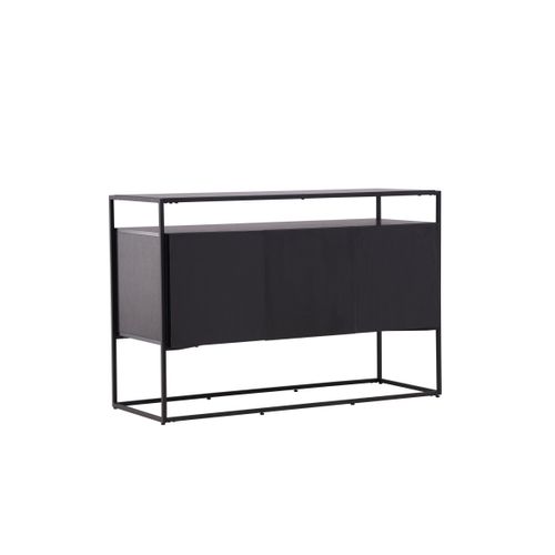 Buffet 3 Portes En Teck "kingsport" 120cm Noir