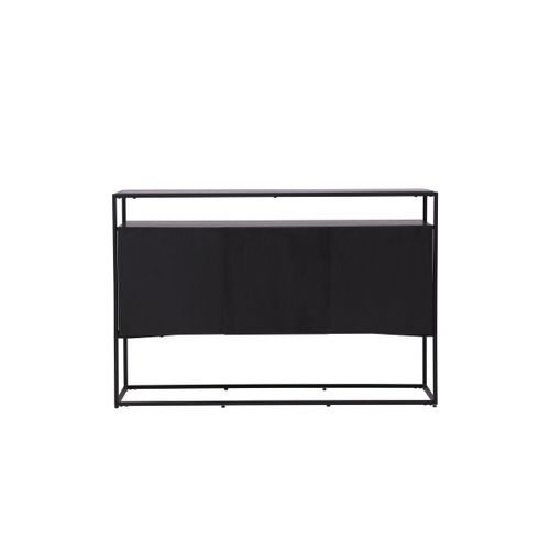 Buffet 3 Portes En Teck "kingsport" 120cm Noir
