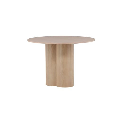 Table à Manger Ronde Lailang 110 Cm - Pour 4 Personnes, Surface En Bois, Pied Métal - Dimensions 110x110x75 Cm - Design Moderne Et Campagne - 7
