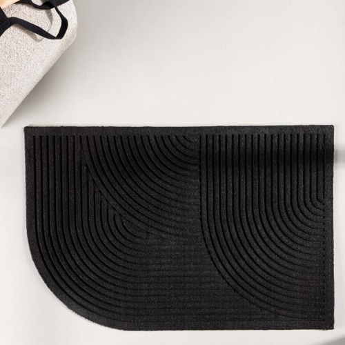 Paillasson Design "valentino" 60x90cm Noir