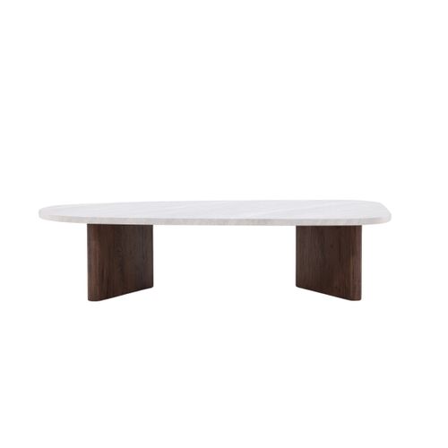 Table Basse 65 X 130 Cm Grönvik Gris, Marron