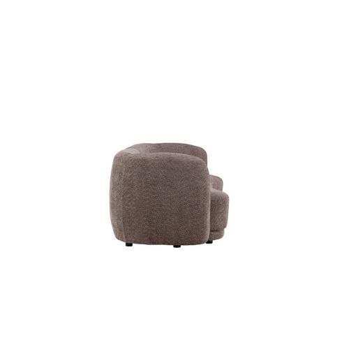 Canapé 3 Places Tissu Bouclé "cielo" 268cm Marron