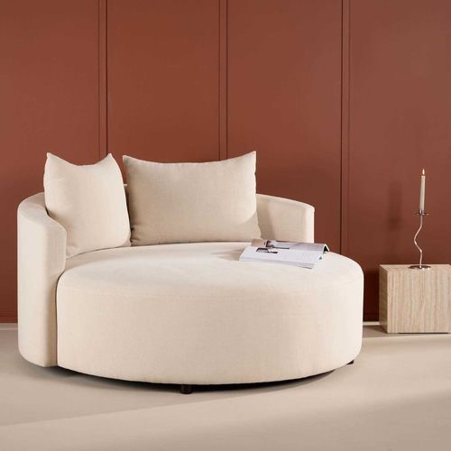 Canapé Rond ?150 Cm En Polyester Kelso