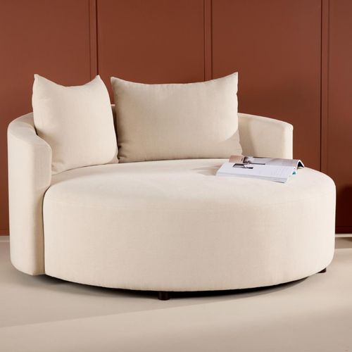 Canapé Rond ?150 Cm En Polyester Kelso