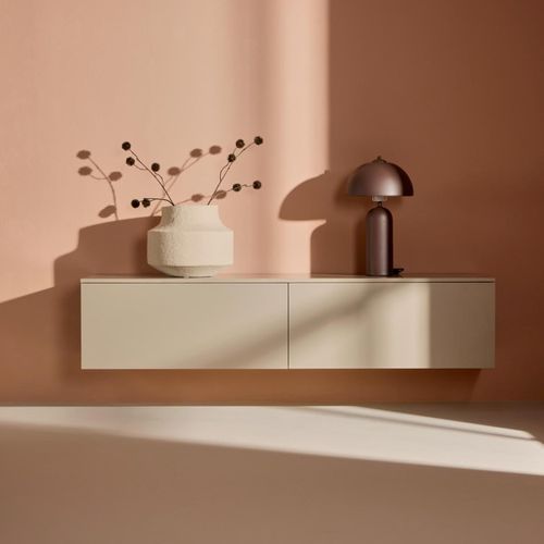 Meuble TV Design "frihamn" 160cm Beige