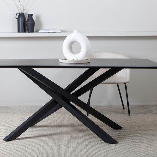 Table à Manger "piazza" 180cm Noir