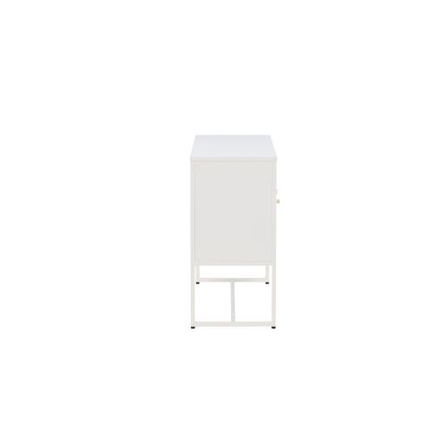 Bahut 3 Portes En Métal "malla" 120cm Blanc