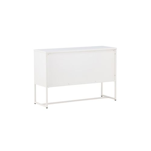 Bahut 3 Portes En Métal "malla" 120cm Blanc