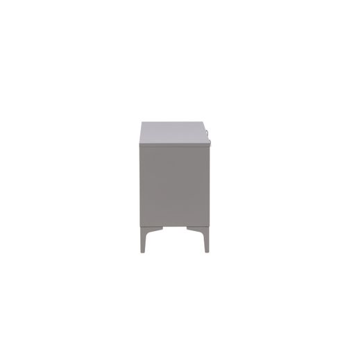 Meuble TV 2 Portes "piring" 120cm Gris Clair