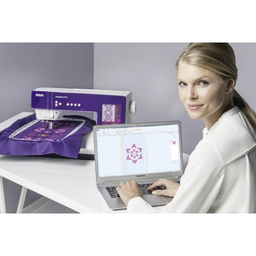 Machine À Coudre Et À Broder Pfaff Créative 4.5 Avec Grande Unité De Broderie 360 X 350