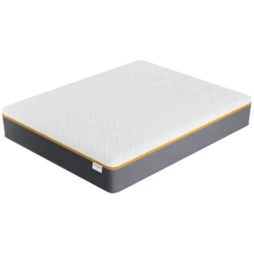 Matelas mousse latex 140x190 cm, très ferme, accueil gel mémoire de forme, 28 cm d'épaisseur