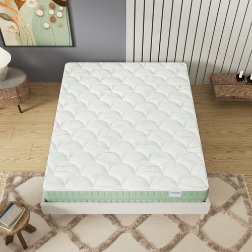 Matelas mousse végétale 90x190 cm accueil mémoire de forme Ép.22 cm