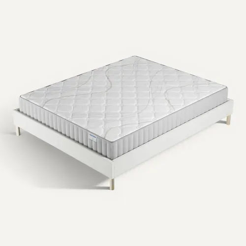 Ensemble 120x190cm, sommier + matelas mousse, ép.16cm, accueil latex