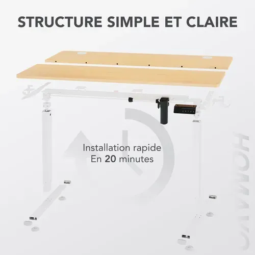 Bureau Assis Debout 60 X 140 Cm, Fonction Mémoire Et Anti-collision,bureau Réglable 70-117cm