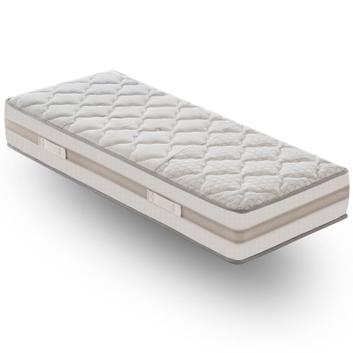 Matelas Ressorts Ensachés 80x200 Cm - Accueil Mémoire De Forme - Epaisseur 25 Cm - Housse Amovible