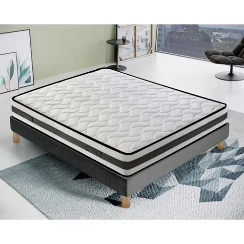 Matelas Mousse 80x190 Cm - Réversible - Côté Été/hiver -  Epaisseur 20 Cm