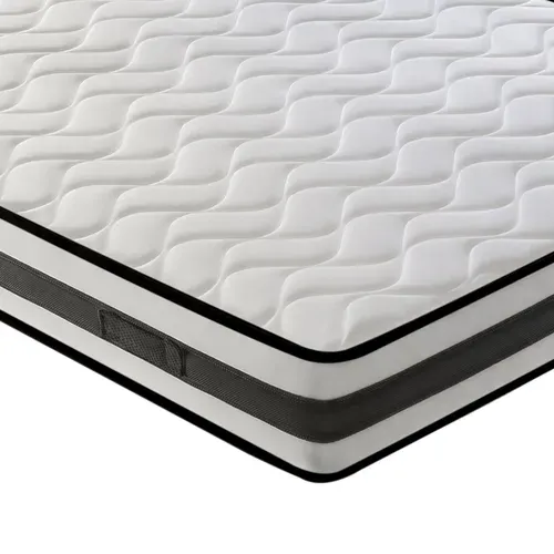 Matelas Mousse 80x190 Cm - Réversible - Côté Été/hiver -  Epaisseur 20 Cm