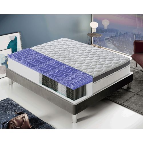 Matelas Ressorts Ensachés 80x200 Cm Accueil Mémoire De Forme Epaisseur 28 Cm
