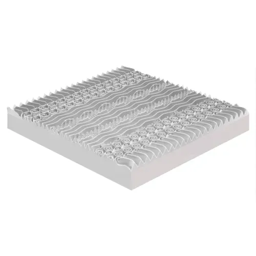 Matelas Mousse 180x200 cm FENIS - Epaisseur 20 Cm - Réversible - Côté Été/hiver