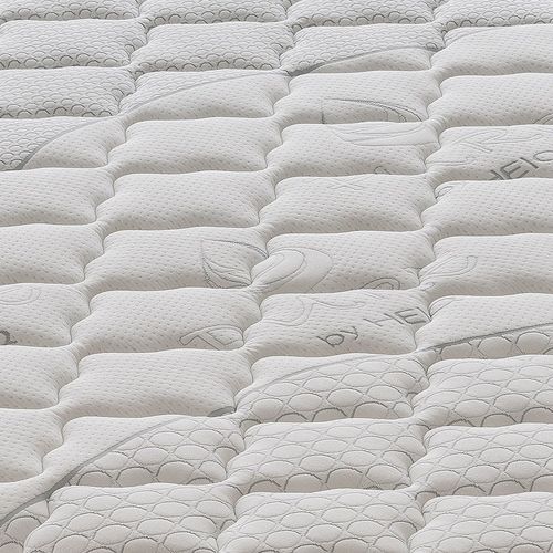 Matelas Ressorts Ensachés 140x190 Cm - Accueil Mémoire De Forme - Epaisseur 25 Cm - Housse Amovible