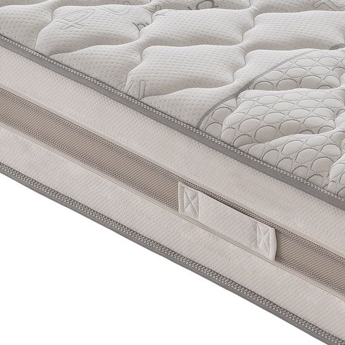 Matelas Ressorts Ensachés 140x190 Cm - Accueil Mémoire De Forme - Epaisseur 25 Cm - Housse Amovible