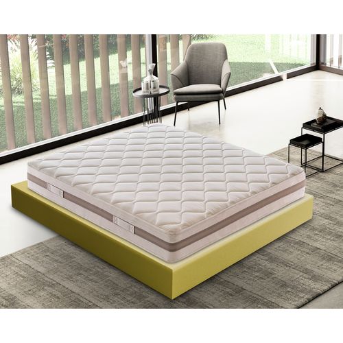 Matelas Mousse 200x200 Cm - Haute Densité - Réversible - Modèle Sofia - Epaisseur 18 Cm