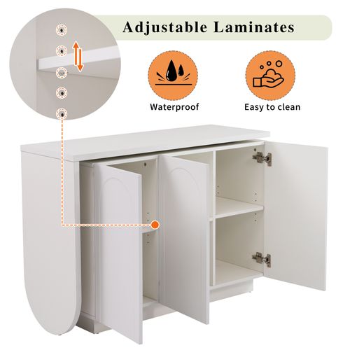 Bureau D'angle Rotatif En L, Panneau E1, 110 Cm, Avec Espace De Rangement, Blanc