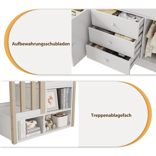 Commode moderne avec 6 tiroirs - Blanc | Leroy Merlin