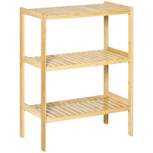 étagère Standregal 3 Niveaux En Bambou Pour Cuisine Salle De Bain Salon Couloir 62 X 33 X 80 Cm