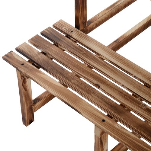 étagère à Plantes En Bois De Sapin 3 Niveaux 80 X 80 X 78 Cm Pour Jardin Balcon Terrasse