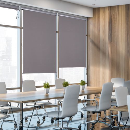 Store-brise Vertical En Polyester 120 X 200 Cm, Protection Contre Le Vent, Gris