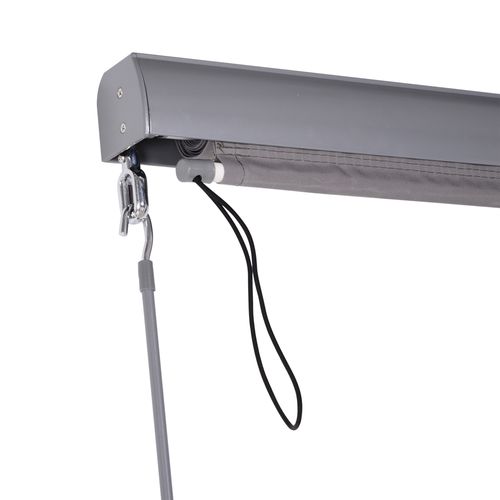 Store-brise Vertical En Polyester 120 X 200 Cm, Protection Contre Le Vent, Gris