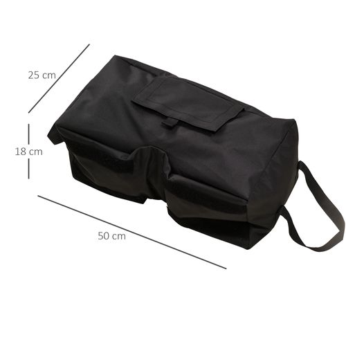Support Parasol Sacs De Lestage 2 Pièces Jusqu’à 50 kg Avec Pelle ,noir