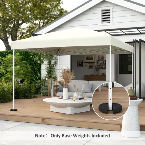 Set De 4 Poids Pour Pavillon, 2,2 Kg, Pour Fixation Stable De Tentes Et Pavillons, ,noir