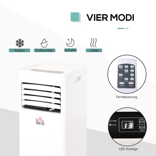 Climatiseur Mobile 3-en-1 21 Kw Avec Minuterie 24h Et 2 Vitesses, Refroidissement, Déshumidification